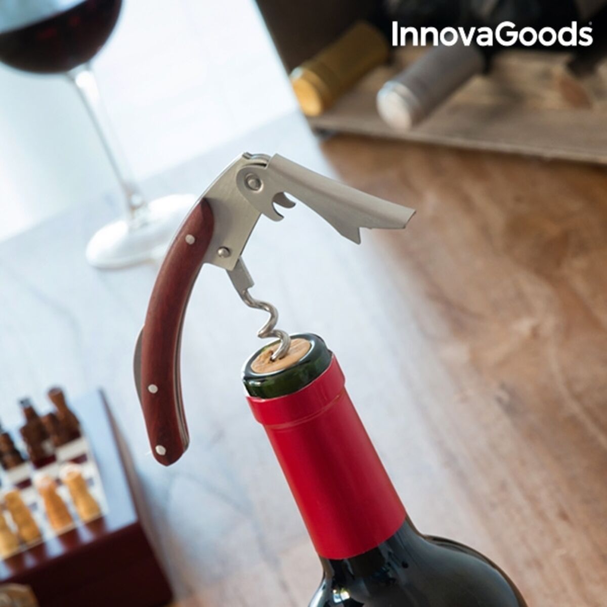 InnovaGoods Sjakk- og Vinsett (37 deler)