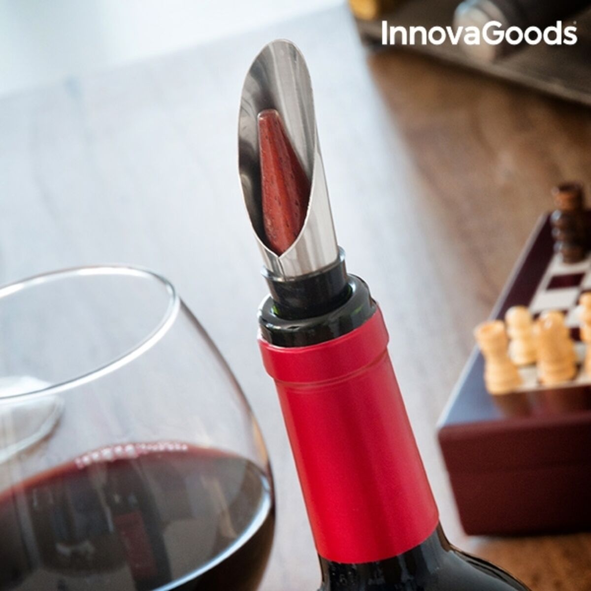 InnovaGoods Sjakk- og Vinsett (37 deler)